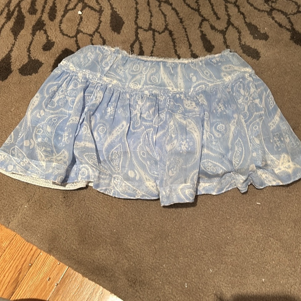 Urban Outfitters Blue Flowy Skirt